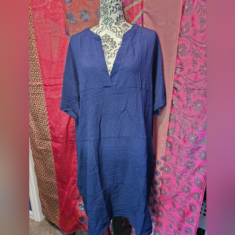 Blue swim cover up XL